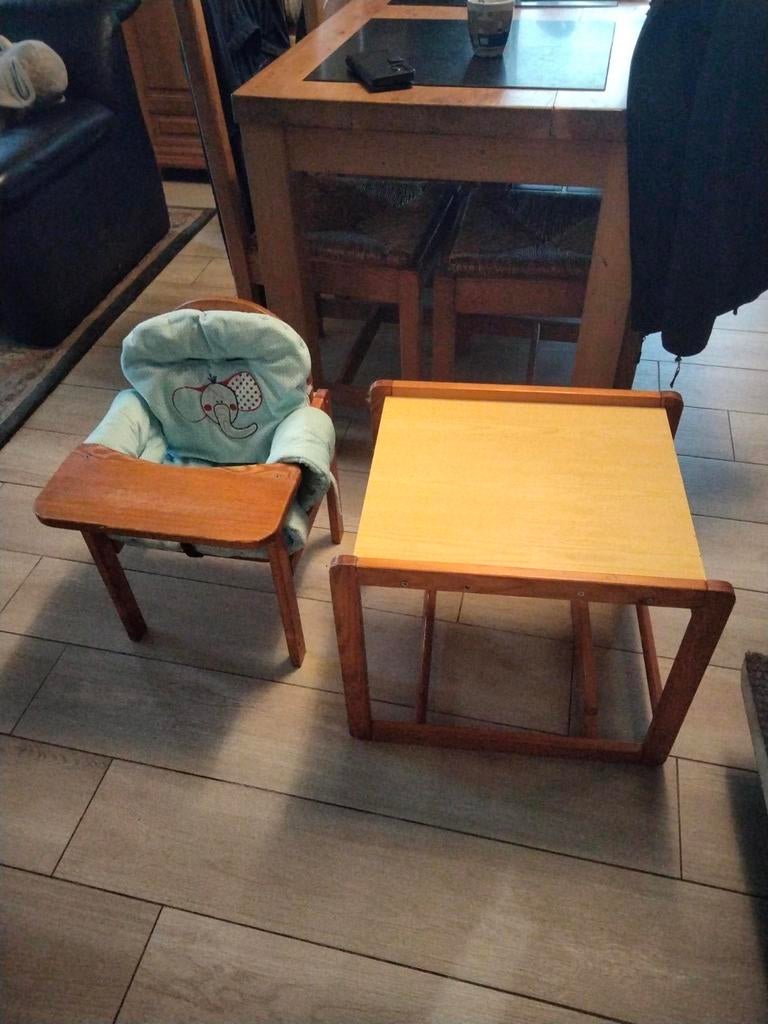 Houten eetstoel voor peuters, Kinderen en Baby's, Ophalen