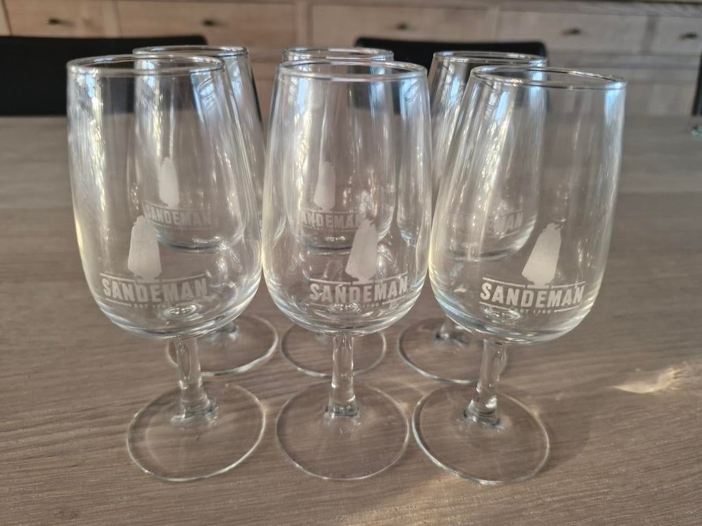 Sandeman portoglazen - 6 stuks, Verzamelen, Glas en Drinkglazen, Ophalen of Verzenden, Zo goed als nieuw