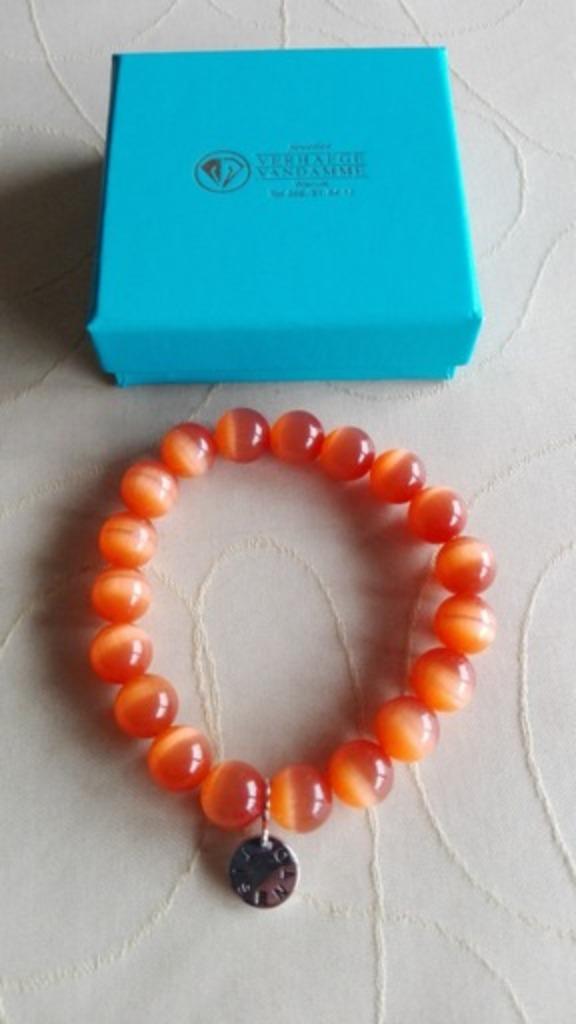 parelarmband armband, Bijoux, Sacs & Beauté, Enlèvement ou Envoi, Neuf, Orange
