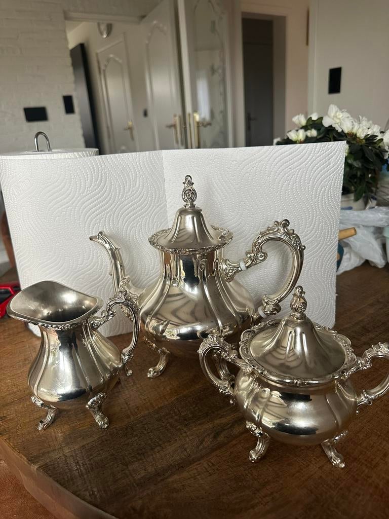 Antieke thee of koffieset, Antiek en Kunst, Ophalen of Verzenden