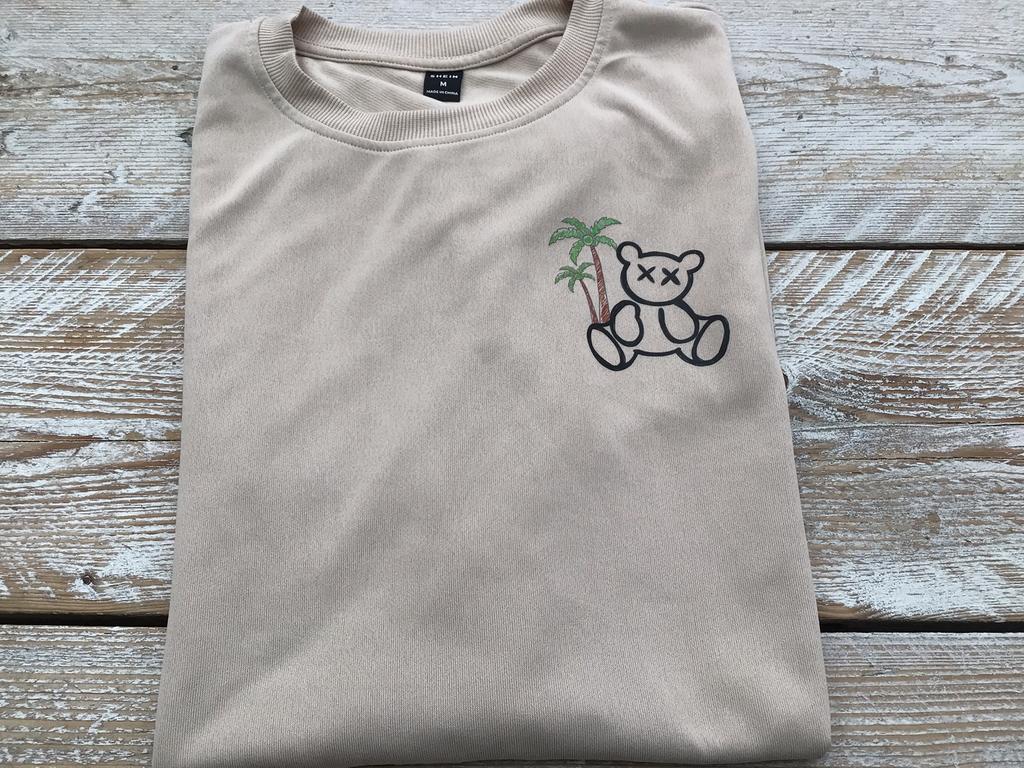 Shein beige t-shirt Bears. Maat M, Shein, Enlèvement ou Envoi, Beige, Comme neuf
