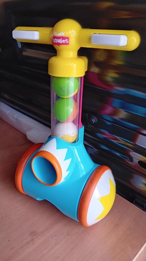 Kinderspeelgoed ballenschieter, Ophalen
