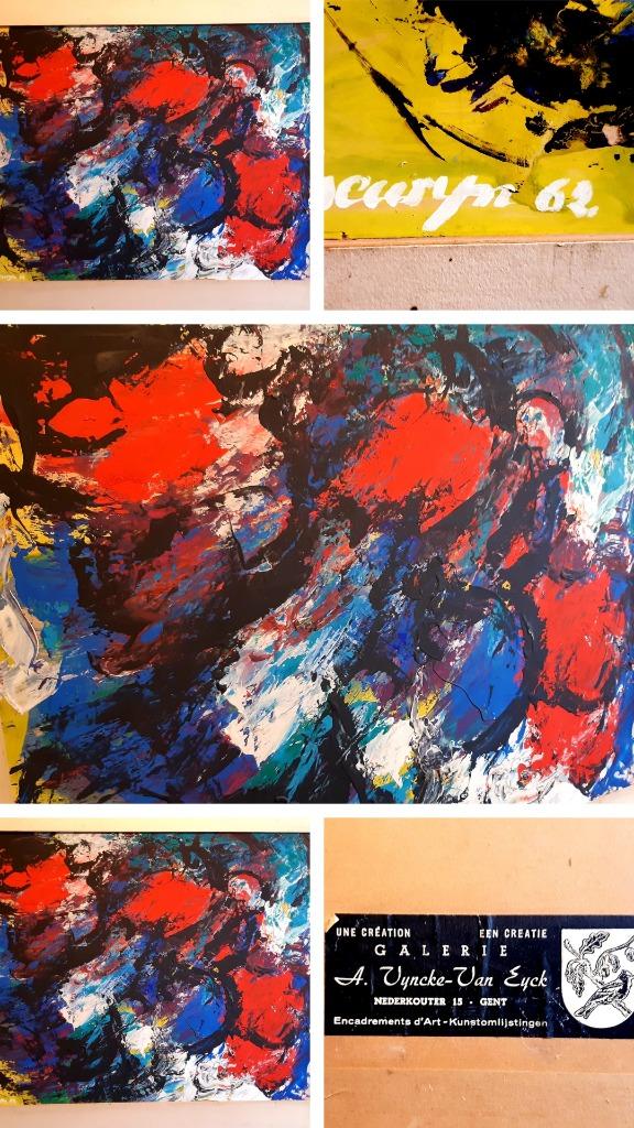 Groot schilderij van Marcel Ysewijn van het jaar 1962., Antiek en Kunst, Ophalen