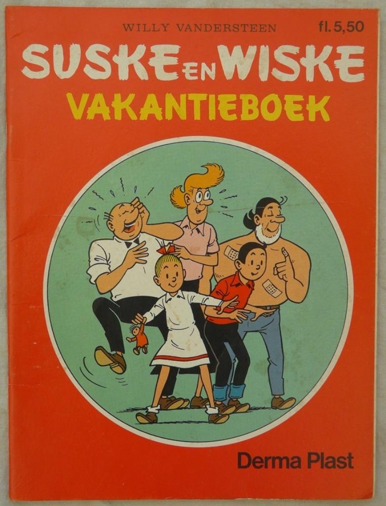 Suske&Wiske Tegen De ZZ Vakantieboek Reclame DermaPlast 1987, Boeken, Gelezen, Willy Vandersteen, Eén stripboek, Ophalen of Verzenden