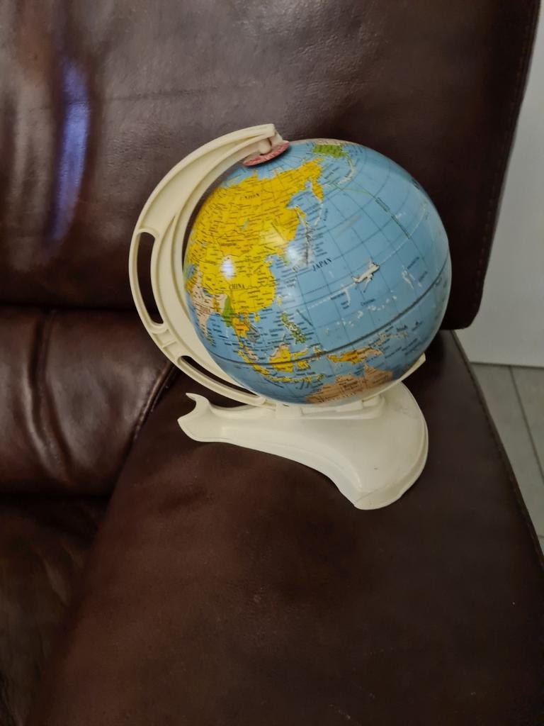 Tin Globe des années 1970, Allemagne de l'Ouest, Maison & Meubles, Enlèvement ou Envoi, Comme neuf