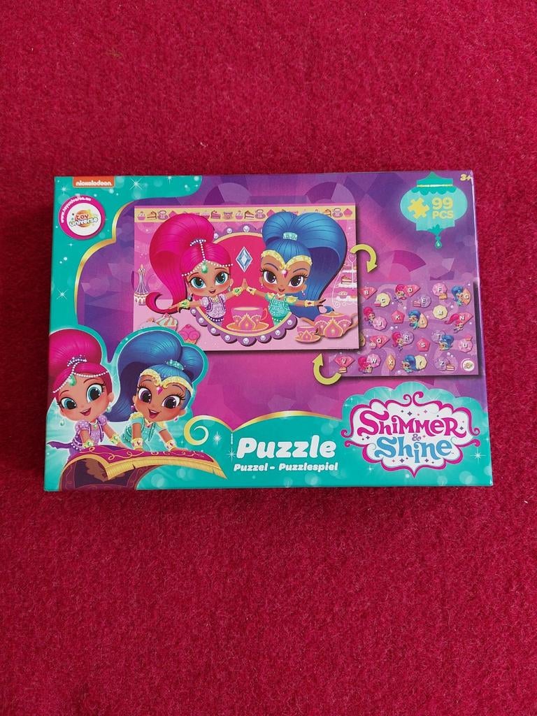 Puzzel Shimmer & Shine, Kinderen en Baby's, Ophalen of Verzenden, Meer dan 50 stukjes, Gebruikt