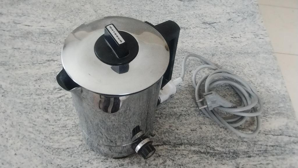Bouilloire électrique Maybaum de 2 litres (vintage), Electroménager, Bouilloires, Utilisé, 2 litres ou plus, Inox, Enlèvement ou Envoi