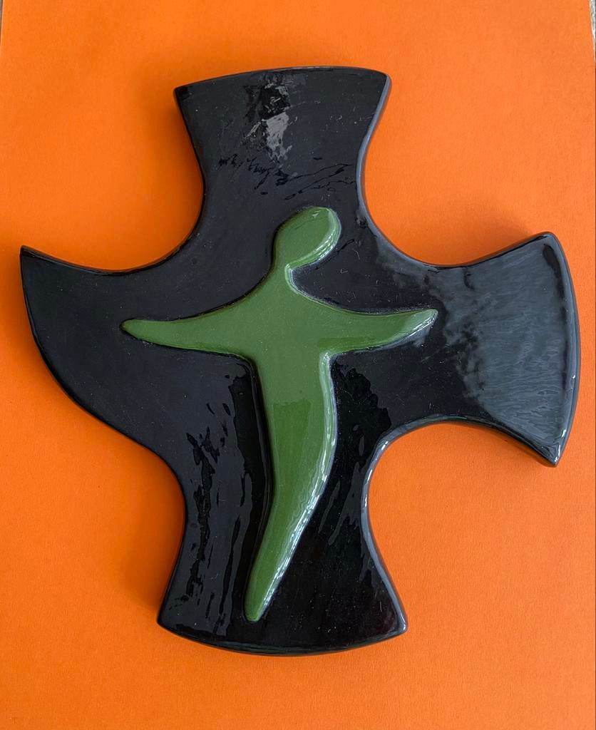 Très belle grande CROIX artisanale BONNEVILLE -1960-1970, Enlèvement ou Envoi