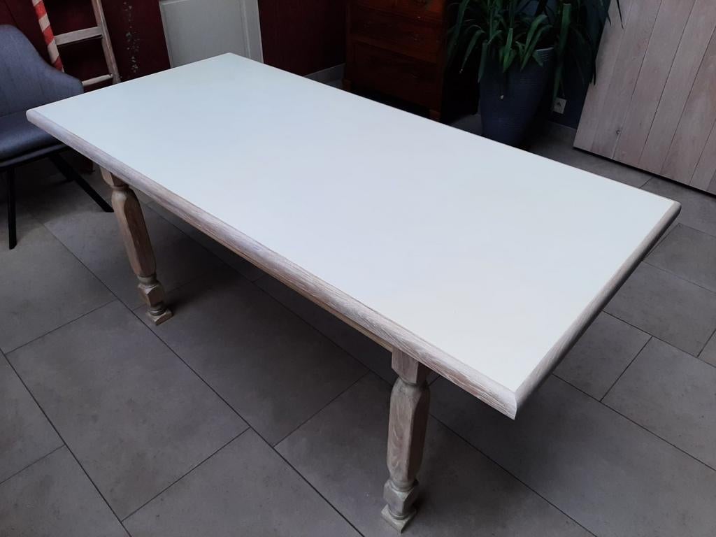 Table en chêne de style champêtre, Enlèvement, Comme neuf