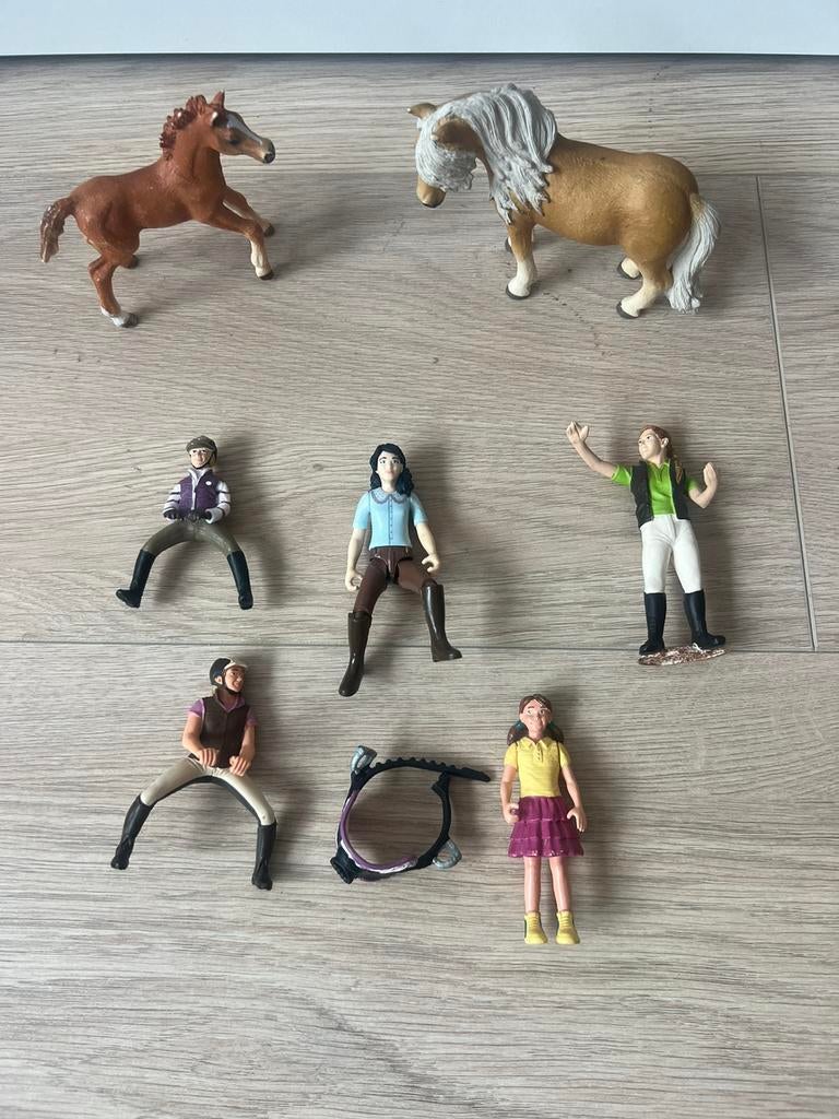 Schleich set - paarden en popjes, Enlèvement ou Envoi, Comme neuf