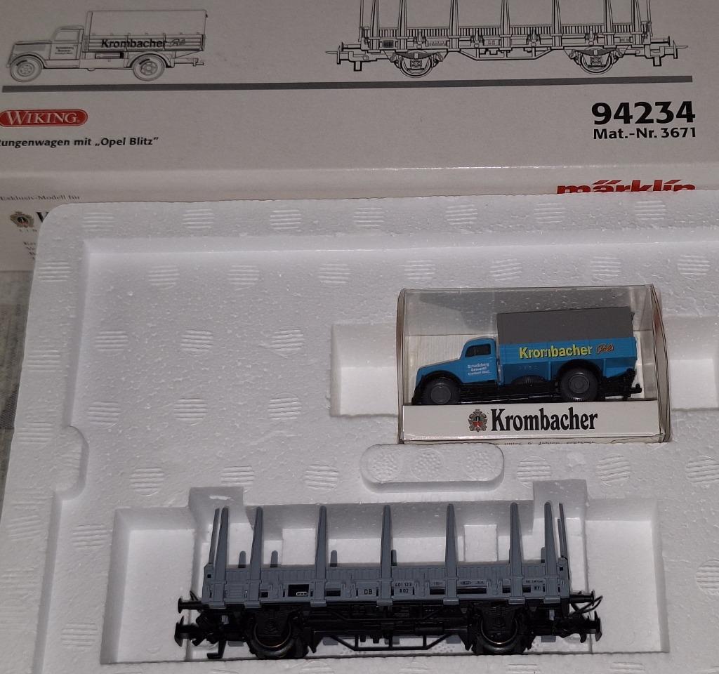 Märklin H0 94234 goederenwagon met Opel vrachtwagen v.d. DB, Ophalen of Verzenden, Zo goed als nieuw, Wagon, Märklin