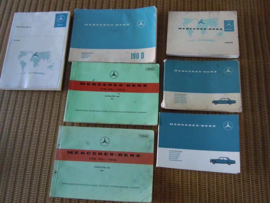 instructieboekjes Mercedes-Benz 190D, Enlèvement ou Envoi