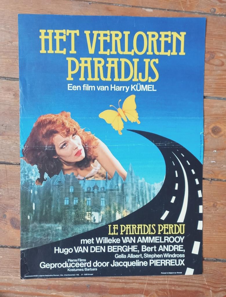 filmaffiche Het verloren paradijs Harry Kümel Willeke, Verzamelen, Verzenden