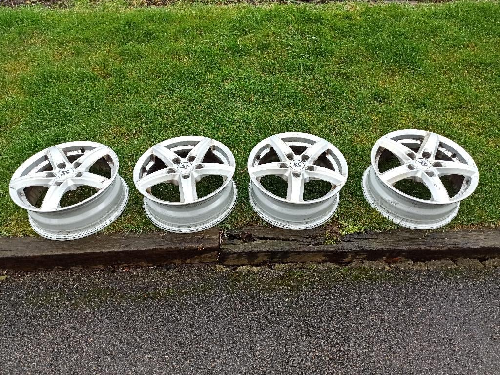 Jantes alu RC DESIGN RC 24 Argent 6.5x16 5x114.3 ET47, Auto-onderdelen, Banden en Velgen, Velg(en), 16 inch, Gebruikt, Ophalen