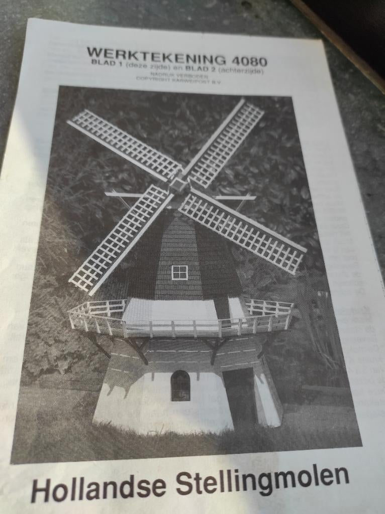 Hollandse stellingmolen, Ophalen, Nieuw, Knutselwerk