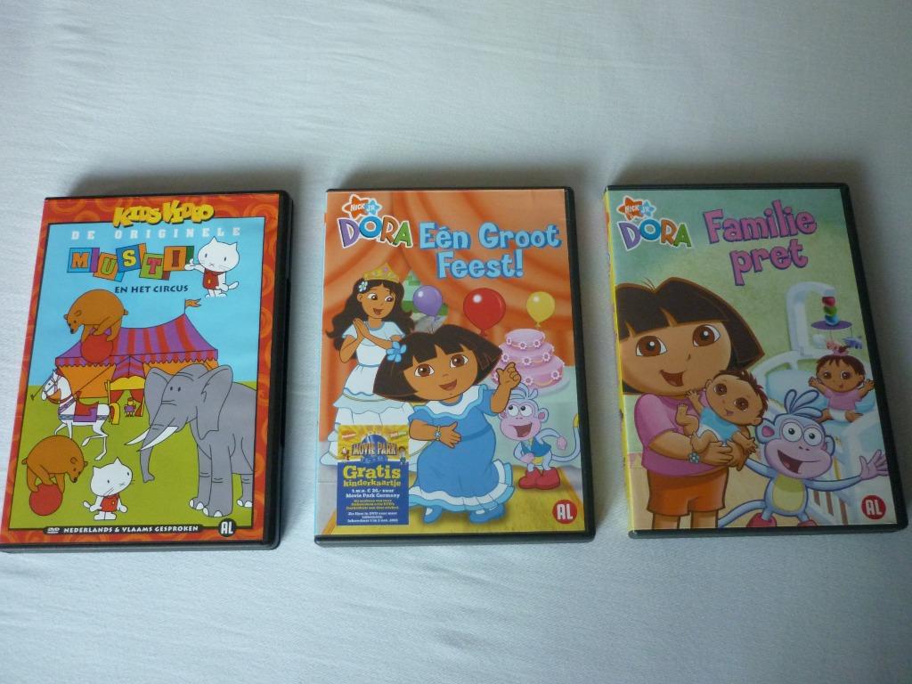 2 Dvd's van Dora, Cd's en Dvd's, Dvd's | Kinderen en Jeugd, Alle leeftijden, Ophalen of Verzenden, Zo goed als nieuw, Educatief