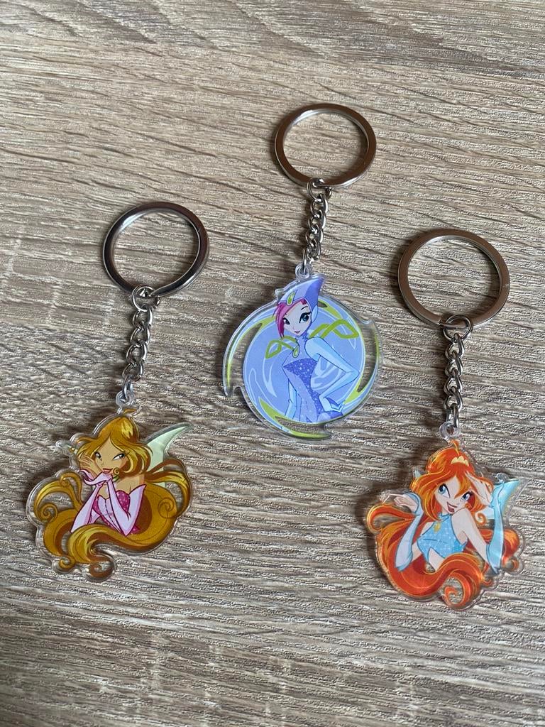3 Winx Club sleutelhangers, Ophalen of Verzenden, Zo goed als nieuw, Overige typen
