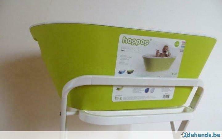 Heel handig Hoppop babybad Lime met Hoppop badstandaard, Utilisé