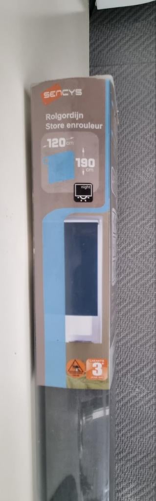 Store enrouleur occultant Sencys gris neuf 120x190cm, Maison & Meubles, Neuf, Gris, 100 à 150 cm, Moderne