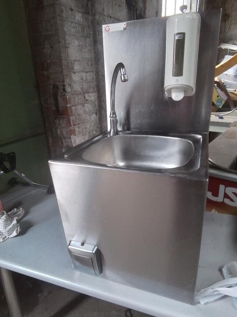 Inox wasbak horeca, Ophalen, Gebruikt