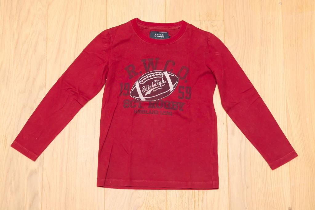 Bordeaux T-shirt River Woods, maat 8 jaar, Kinderen en Baby's, Kinderkleding | Maat 128, Gebruikt, River Woods, Ophalen of Verzenden