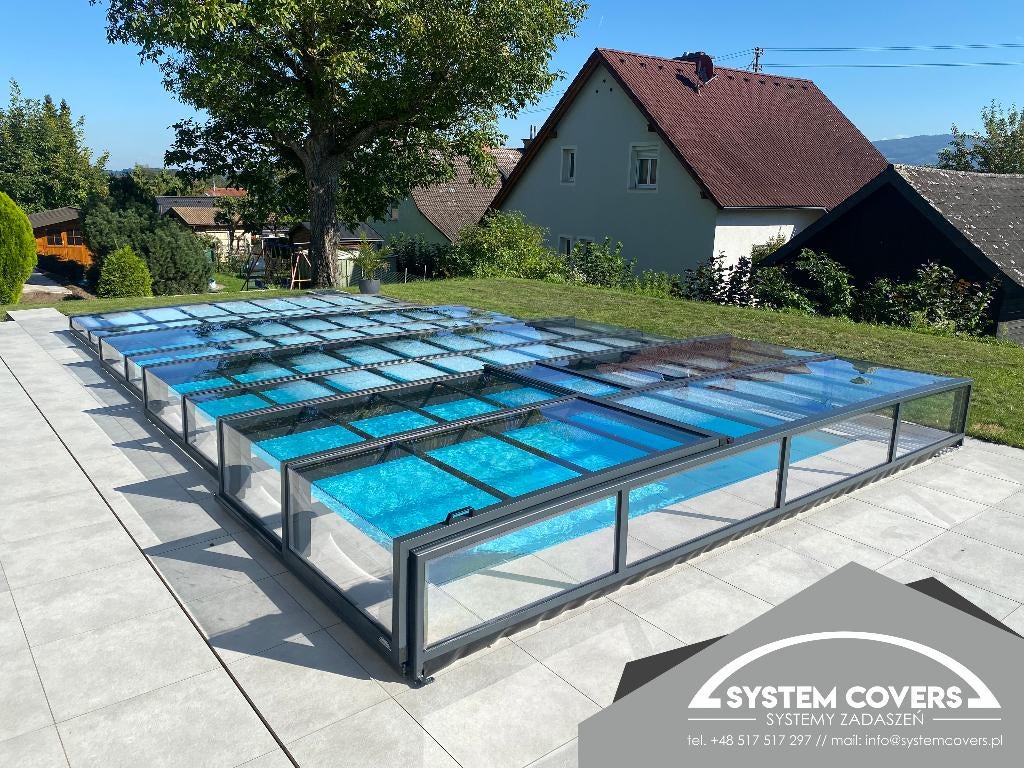 Zwembadoverdekking / pool cover 4,2x8,5x0,65 m , kleur DB703, Tuin en Terras, Ophalen of Verzenden, Nieuw, Overige typen