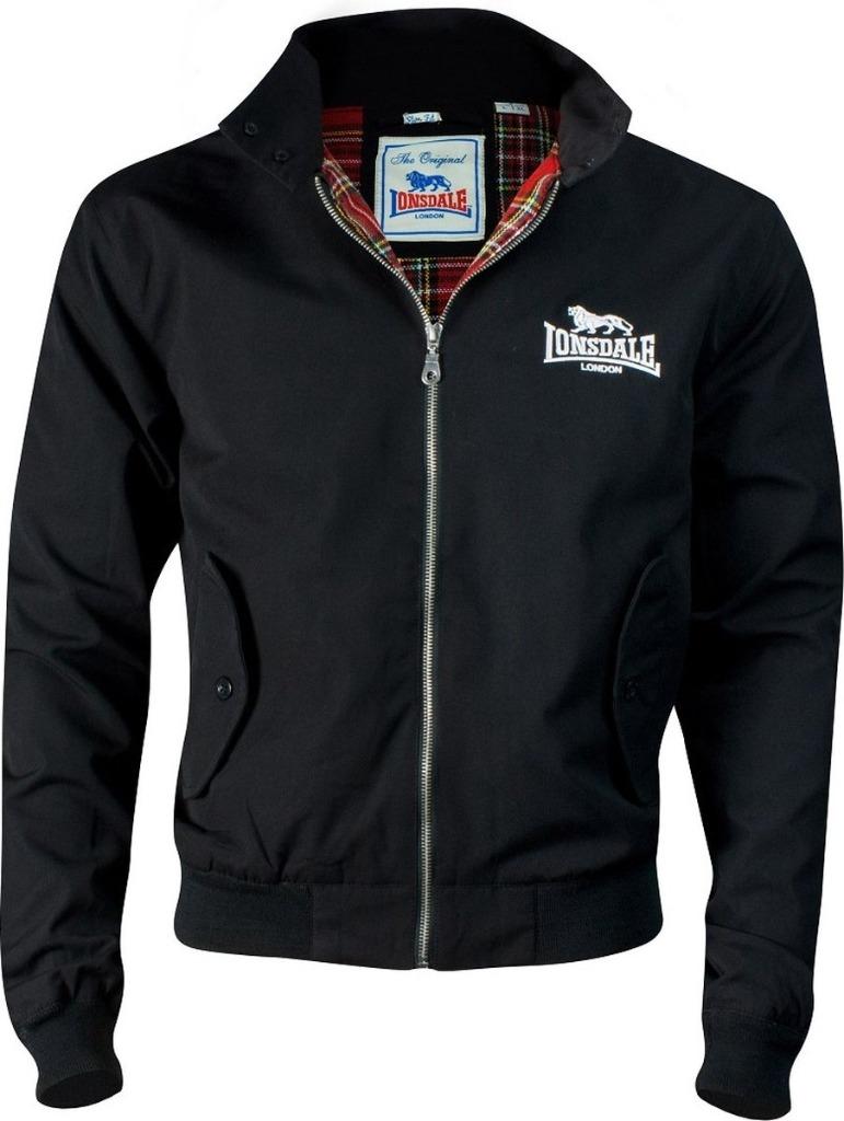 Lonsdale Slimfit Harrington Classic - Maat: XL Black, Kleding | Heren, Zwart, Maat 56/58 (XL), Lonsdale, Ophalen of Verzenden