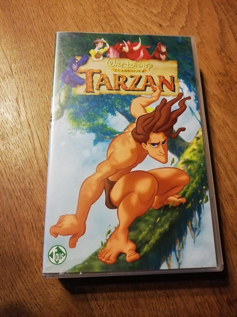 VHS "Tarzan" de Disney, Gebruikt, Tekenfilm, Alle leeftijden, Ophalen of Verzenden