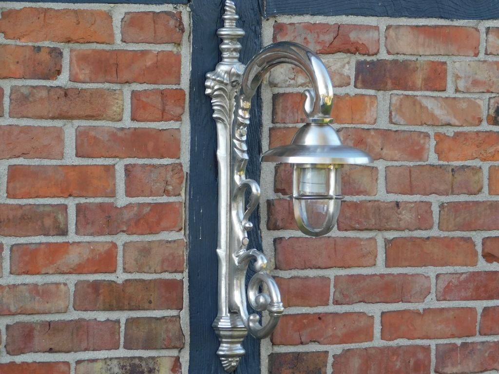 LAATSTE: Antieke Scheepslamp - vernikkeld messing, Antiek en Kunst, Ophalen of Verzenden