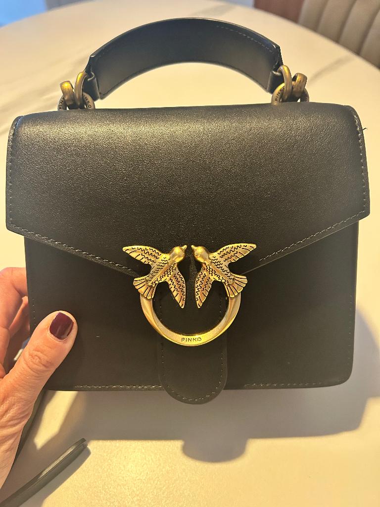 Love mini top handel Pinko, Overige merken, Zwart, Ophalen of Verzenden, Zo goed als nieuw
