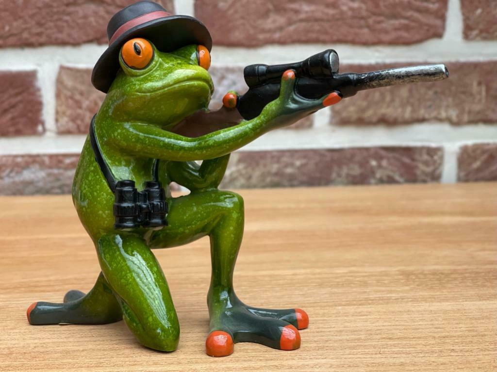 Beeldje kikker - JAGER KNIELEND, Ophalen of Verzenden, Zo goed als nieuw, Dier