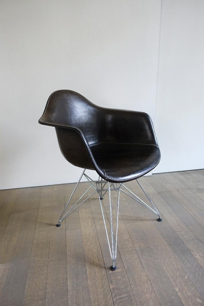 4 kuipstoelen in tuigleder, Ophalen, Overige kleuren, Design, Leer