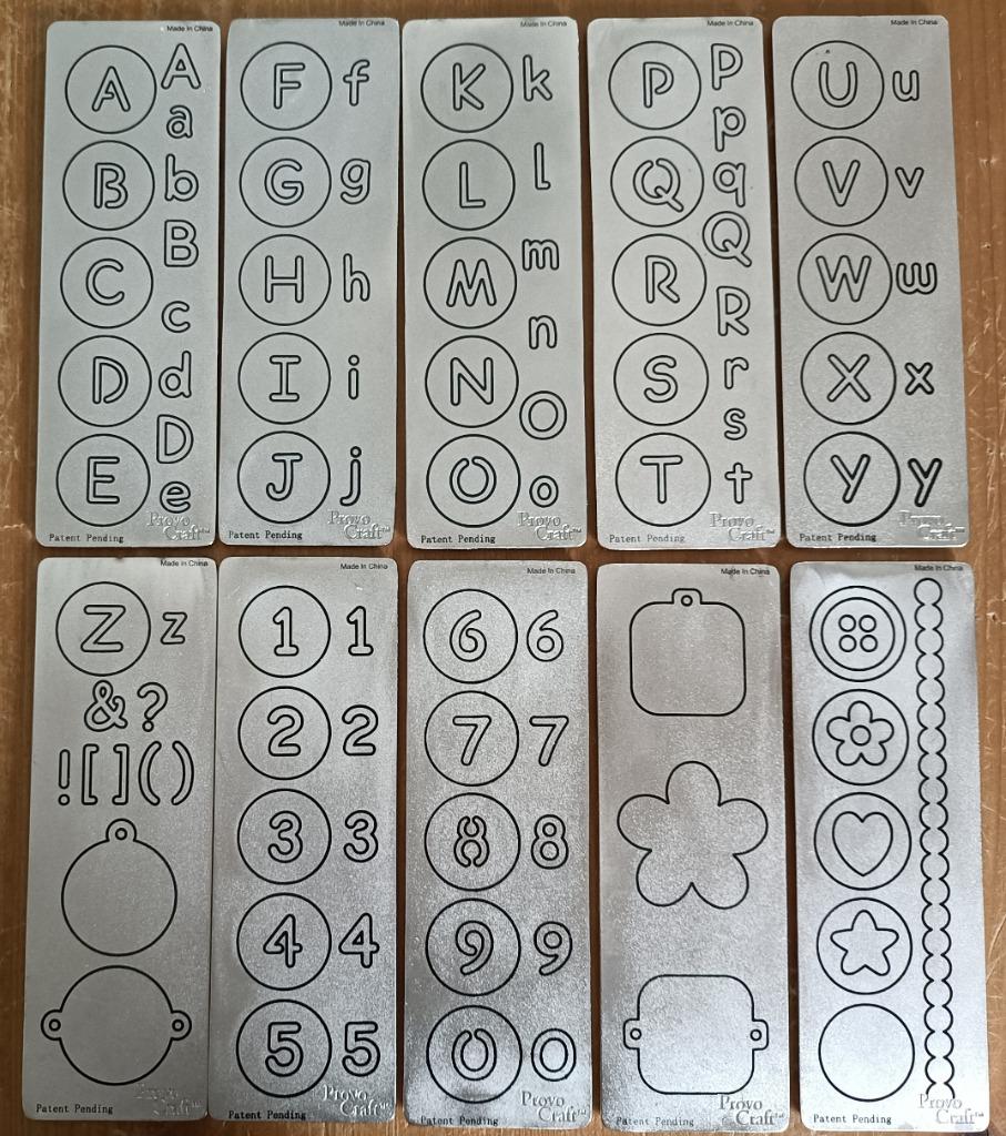 Die cuts Alfabet - mallen voor snijmachines - Provo craft, Ophalen of Verzenden, Zo goed als nieuw, Frame of Mal, Overige merken