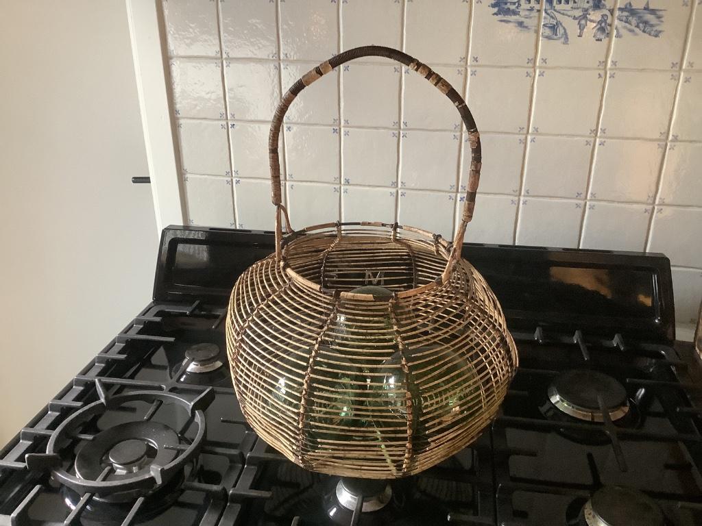 Oude xxl eiermand, Ophalen