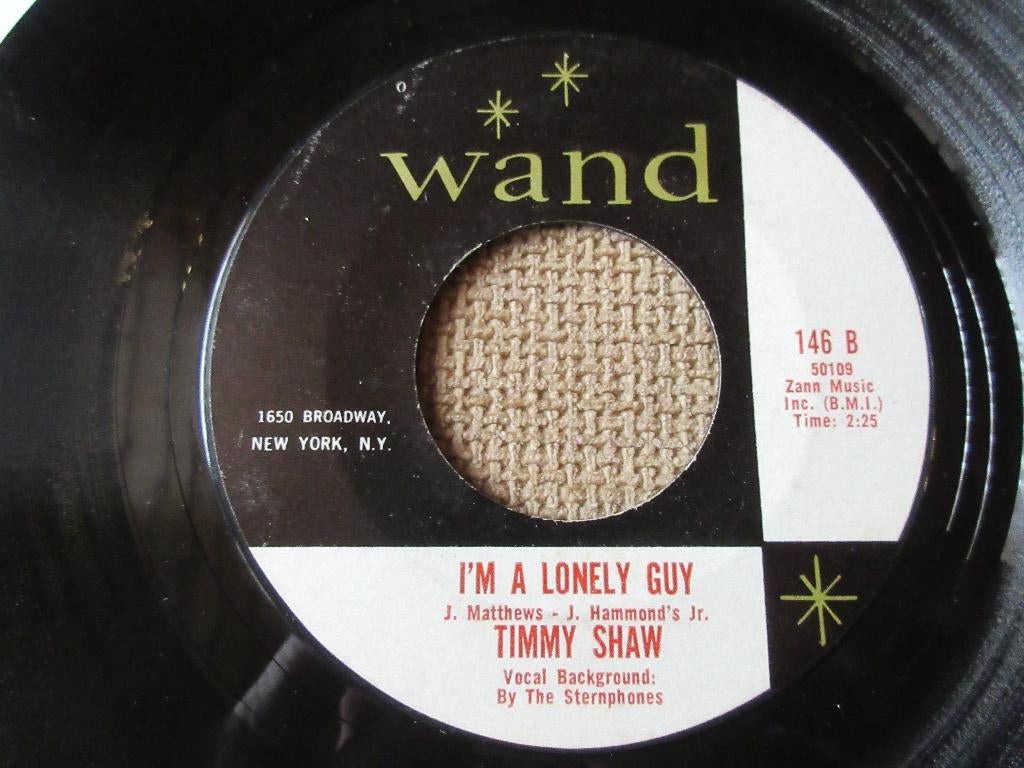 Timmy Shaw ‎– I'm a lonely guy / Gonna Send You Back To, 7 inch, Single, Ophalen of Verzenden, Zo goed als nieuw