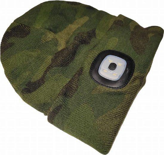 Chapeau avec lumière LED Camouflage Nouveau, Collections, Envoi, Armée de terre, Casque ou Béret