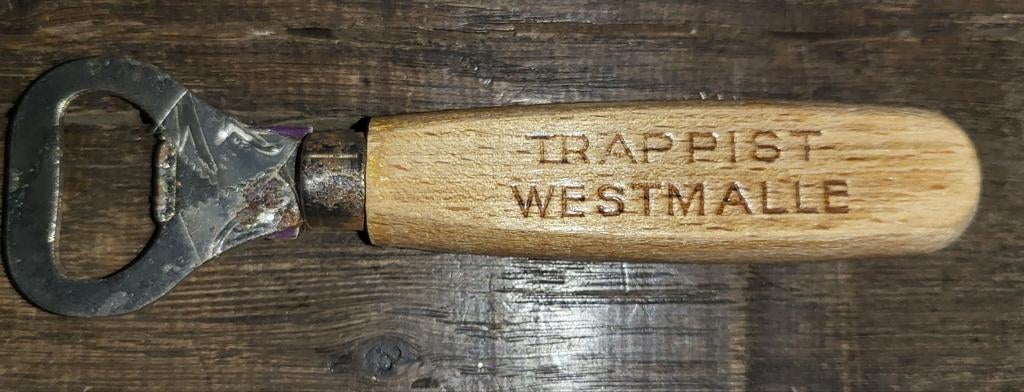 Westmalle trappist houten flessenopener, Verzamelen, Ophalen of Verzenden, Zo goed als nieuw, Flesopener