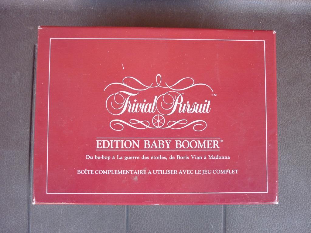 Trivial Pursuit boite complémentaire Edition Baby Boomer, Vijf spelers of meer, Ophalen of Verzenden, Gebruikt