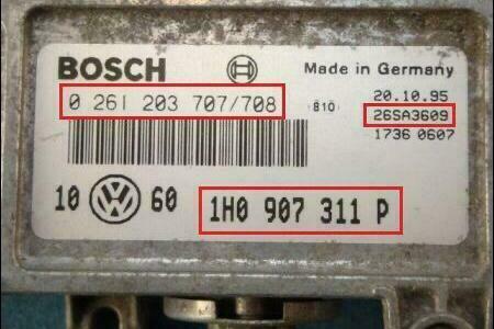 Réparation calculateur Bosch 0 261 203 707/708, Enlèvement ou Envoi, Utilisé, Seat