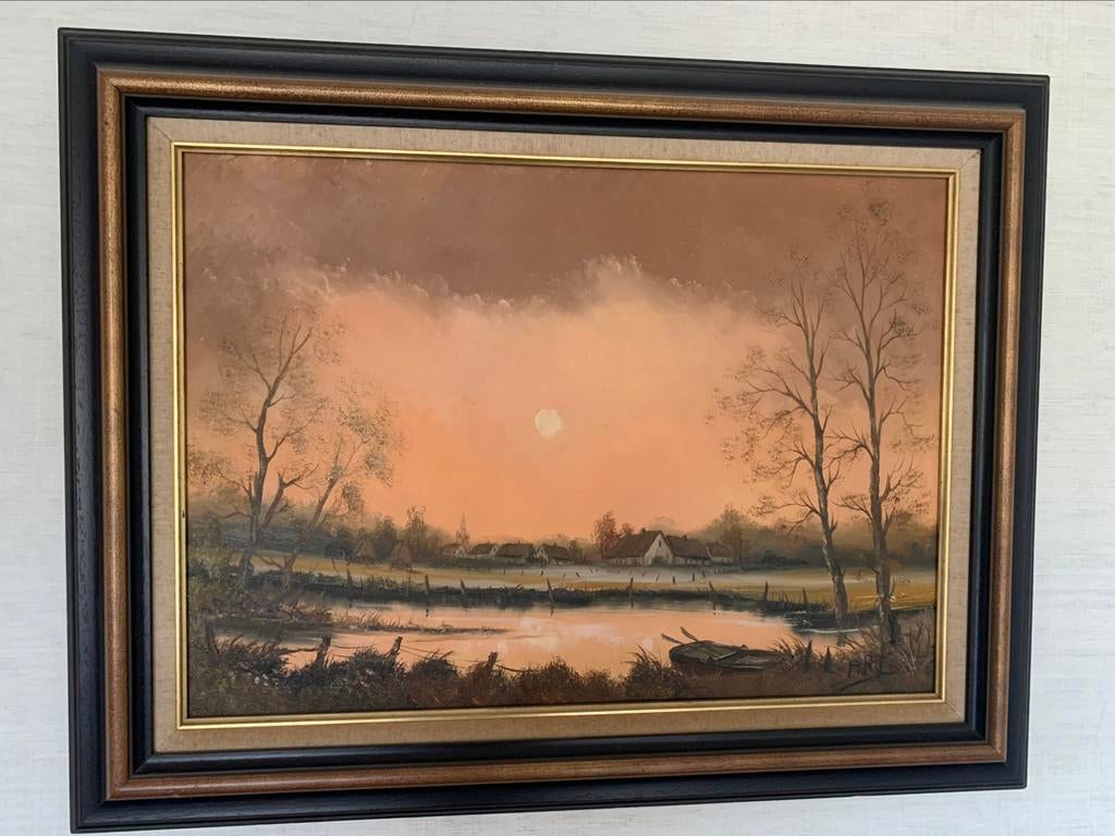 Schilderij - 90cm x 70cm, Antiek en Kunst, Ophalen