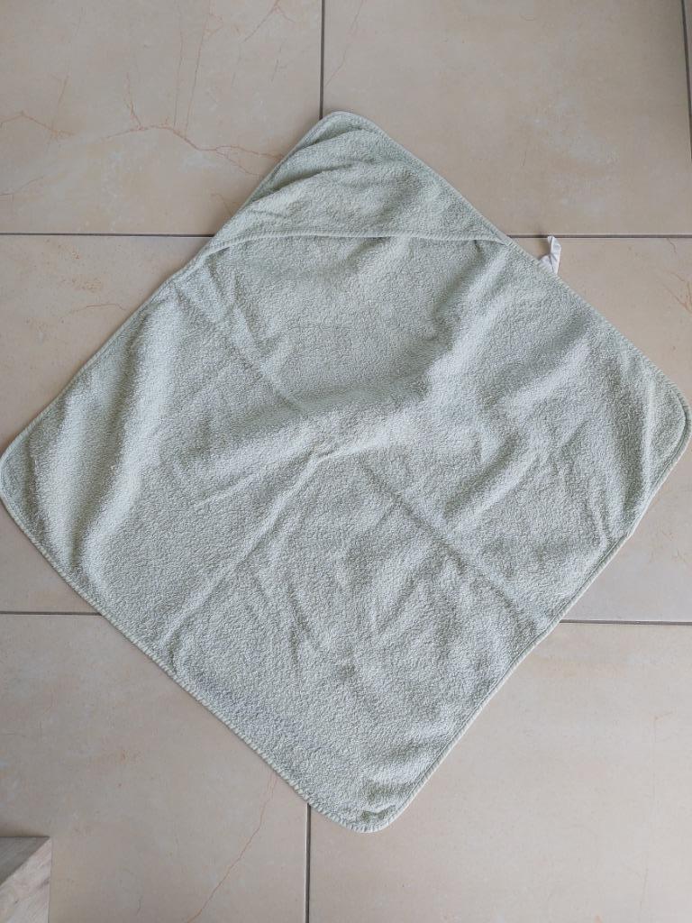 Mint groene bad cape baby 75 x 75 cm, Kinderen en Baby's, Ophalen of Verzenden, Gebruikt, Overige typen