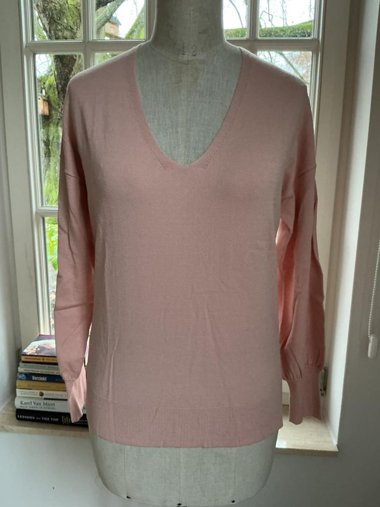 V hals trui Marie Mero , maat M, Ophalen of Verzenden, Zo goed als nieuw, Maat 38/40 (M), Roze