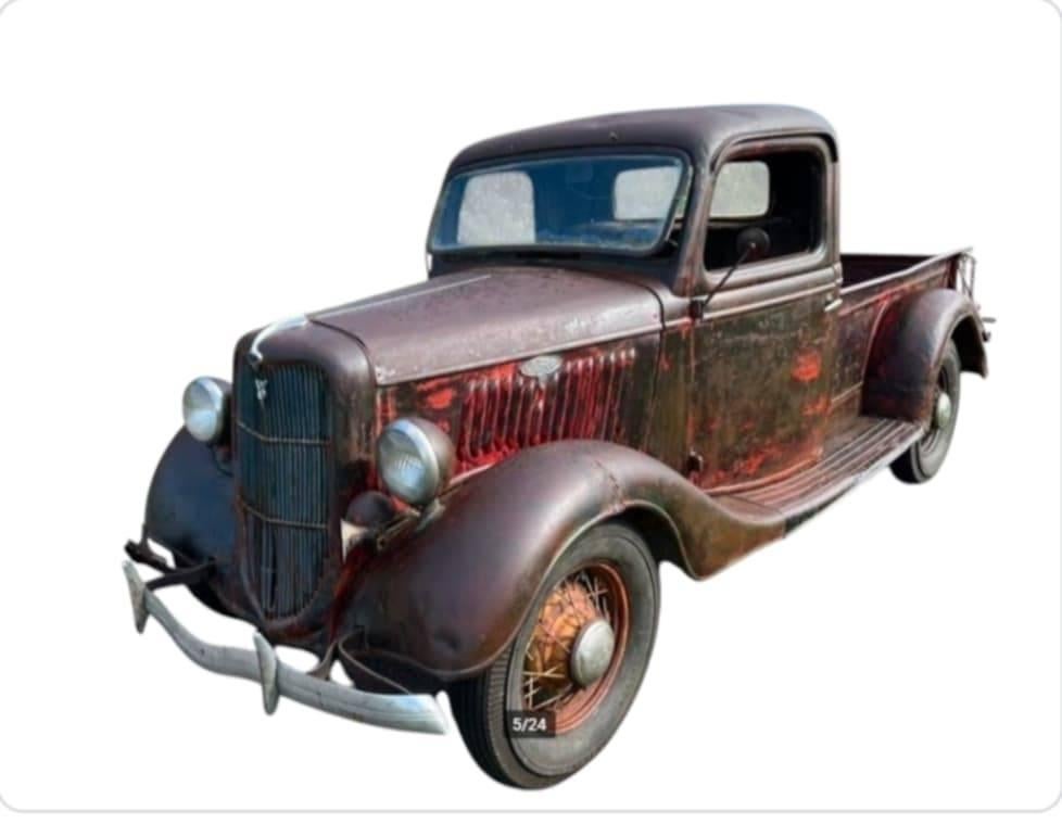1936 Ford pickup V8 flathead patina ratlook oldtimer, Achat, Boîte manuelle, Autre carrosserie, 2 portes