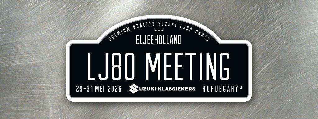 Suzuki Eljee en classics meeting 29-31 mei 2026, Ophalen