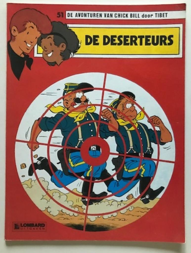 CHICK BILL - DE DESERTEURS - TIBET KUIFJE WESTERN HUMOR, Tibet, Eén stripboek, Ophalen of Verzenden, Zo goed als nieuw