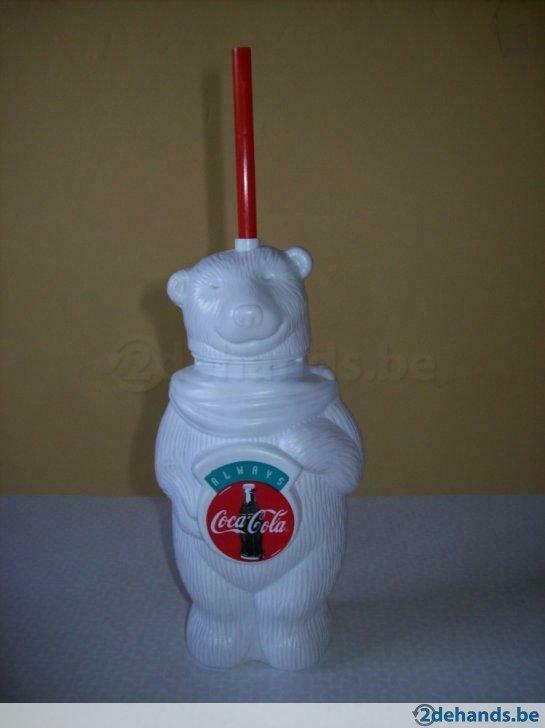 coca cola drinkbeker beer met rietje, Utilisé