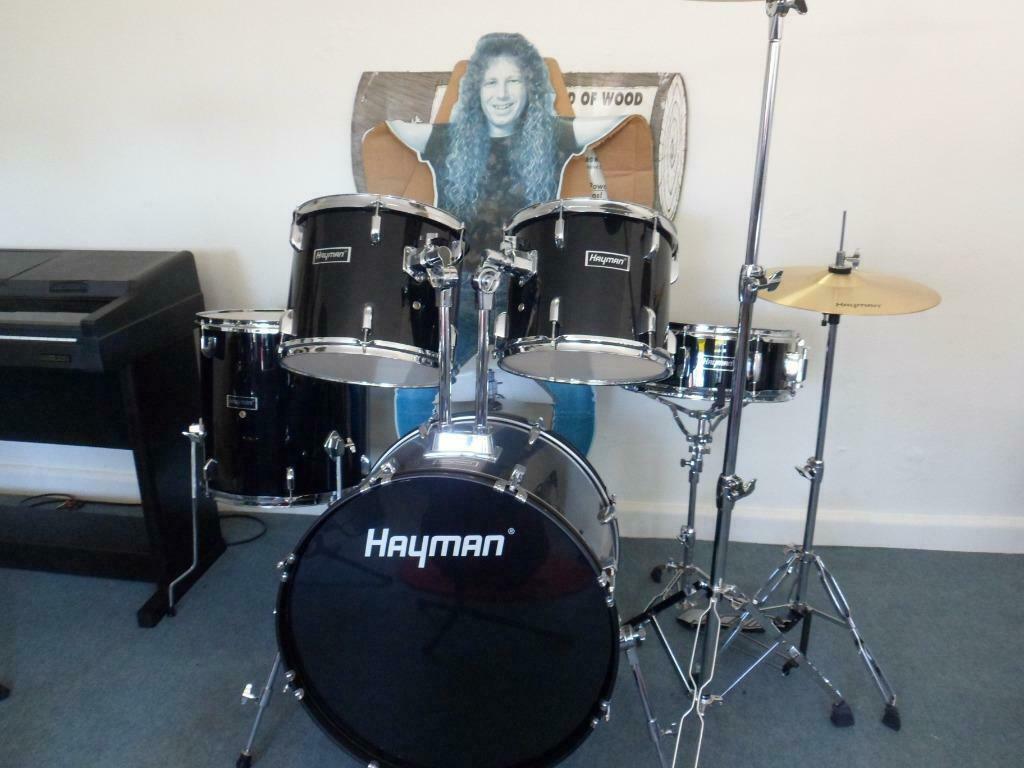 NIEUW drumstel HAYMAN PRO 5-delig,simbalen stoel, Musique & Instruments, Enlèvement, Neuf, Autres marques