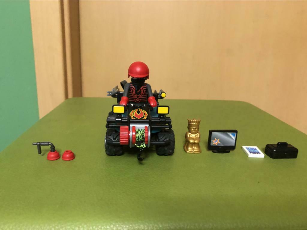 Quad avec treuil et bandit playmobil, Comme neuf, Ensemble complet