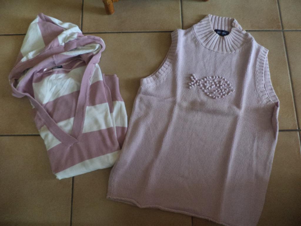 roze trui Madonna, debardeur Mer du nord en trui ONLY, Kleding | Dames, Ophalen of Verzenden, Maat 42/44 (L), Roze