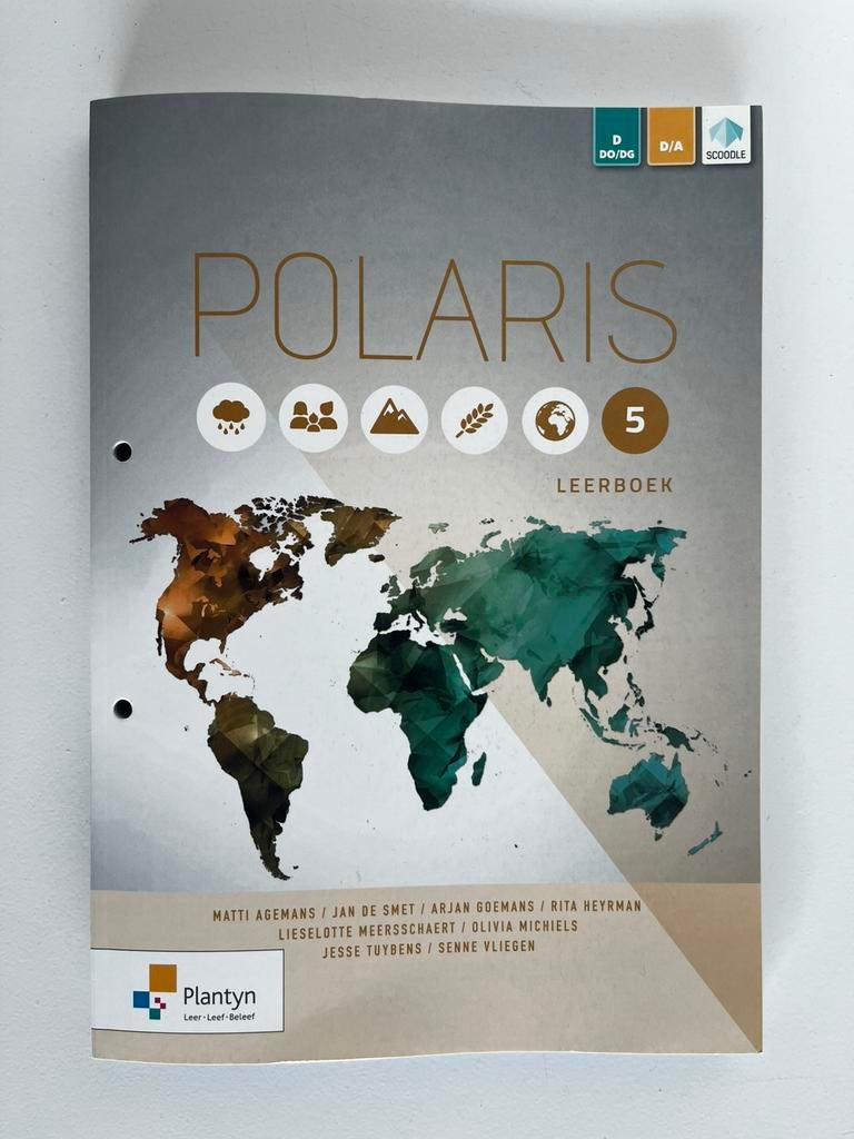 Polaris 5 leerboek, Boeken, Schoolboeken, Ophalen, ASO, Plantyn, Aardrijkskunde